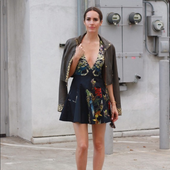 Stylestalker Blue Me Away Print Skater Dress - Picture 2 of 8